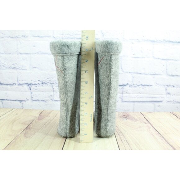 LL Bean Gray Wool Warm Replacement Boot Liner Inserts Size 2 - Picture 6 of 9